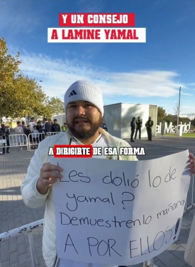 遭亚马尔嘲讽!一皇马球迷:被亚马尔刺痛了吗?明天干掉他们! 遭亚马尔嘲讽!一皇马球迷:被亚马尔刺痛了吗?明天干掉他们!